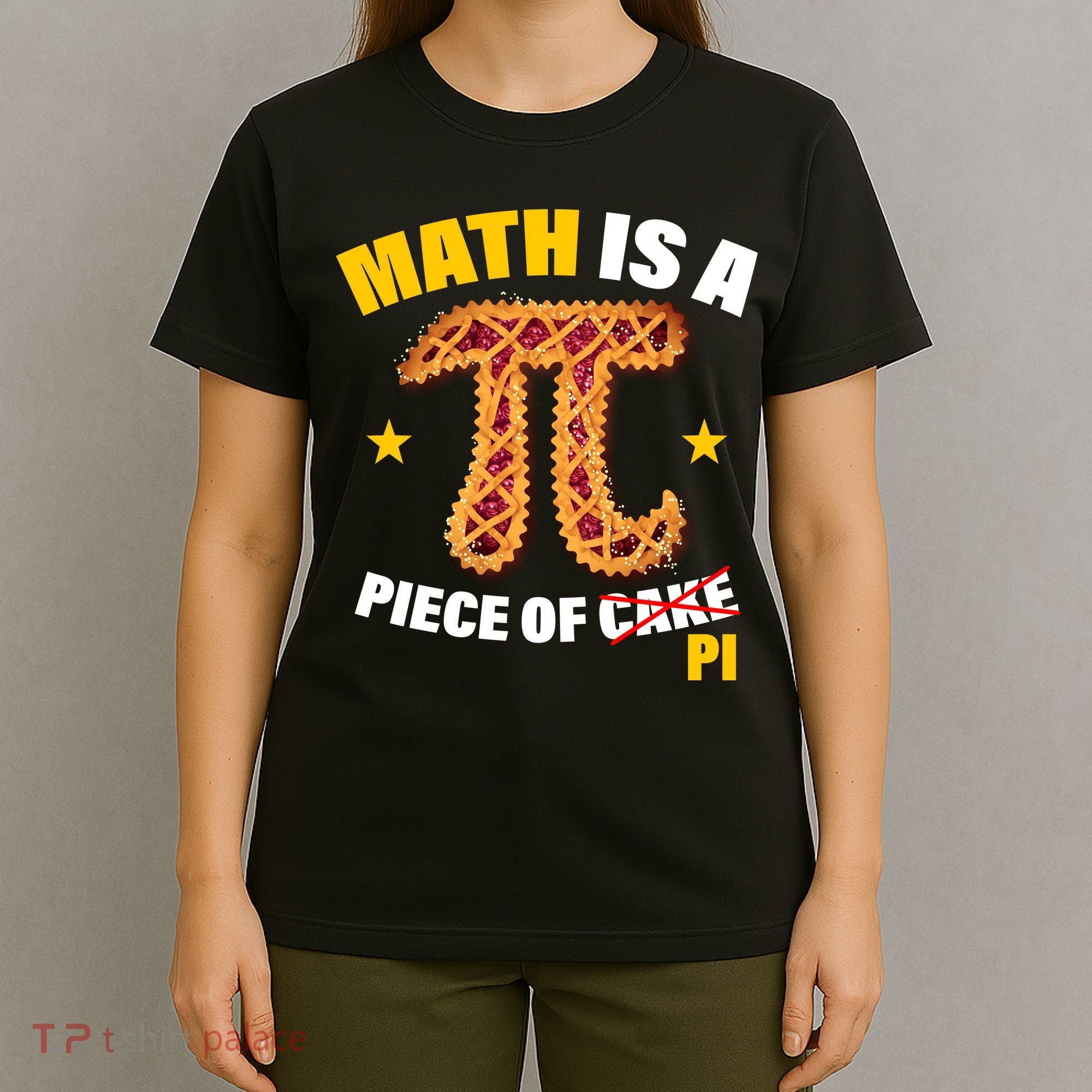 Math is a piece of pi Humor T-Shirt