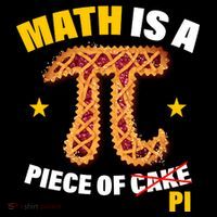Math is a piece of pi Humor Button thumb 1