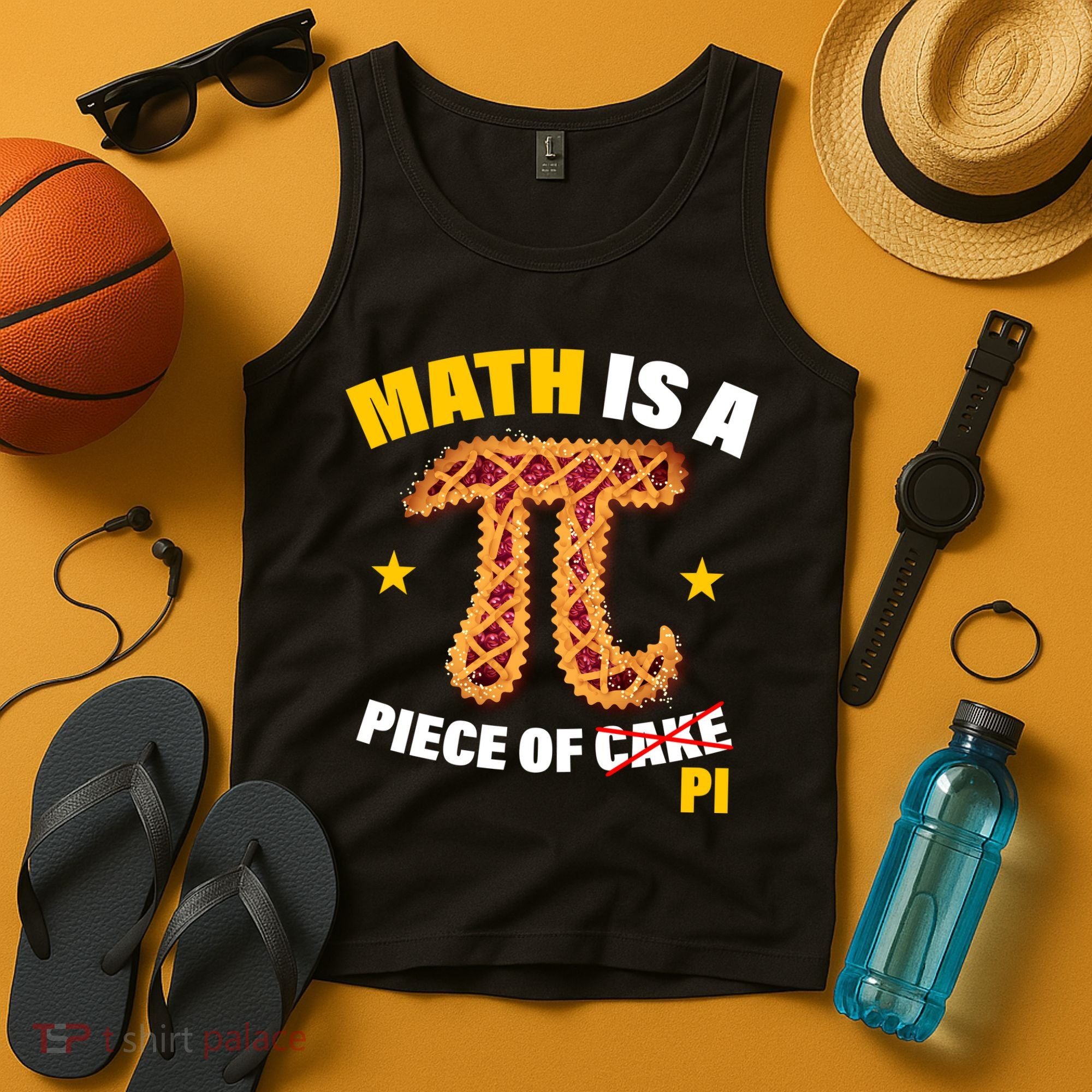 Math is a piece of pi Humor Tank Top