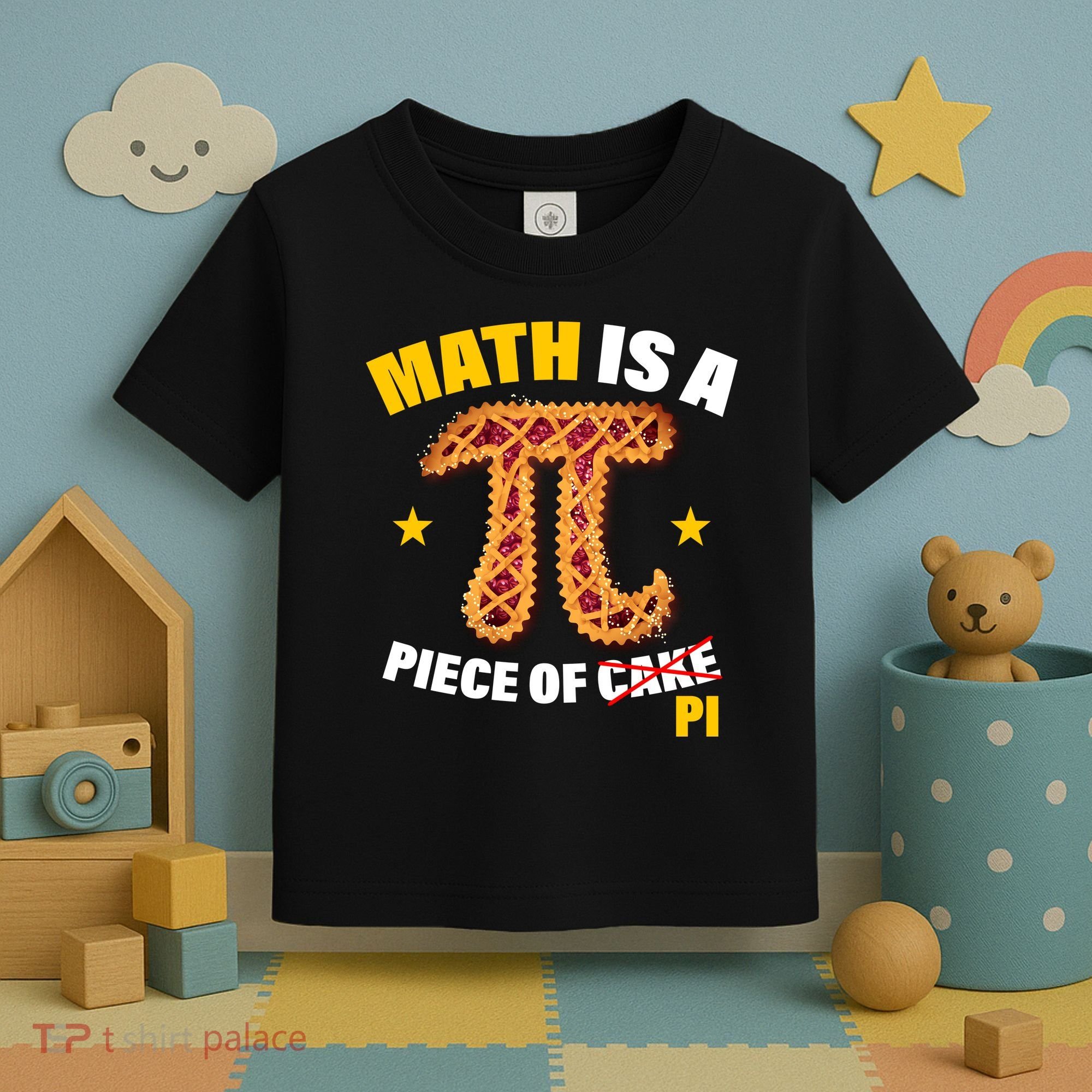 Math is a piece of pi Humor Toddler T-Shirt