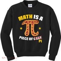 Math is a piece of pi Humor Kids Sweatshirt thumb 0