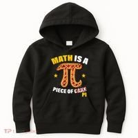 Math is a piece of pi Humor Kids Hoodie thumb 0