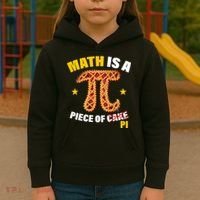 Math is a piece of pi Humor Kids Hoodie thumb 3
