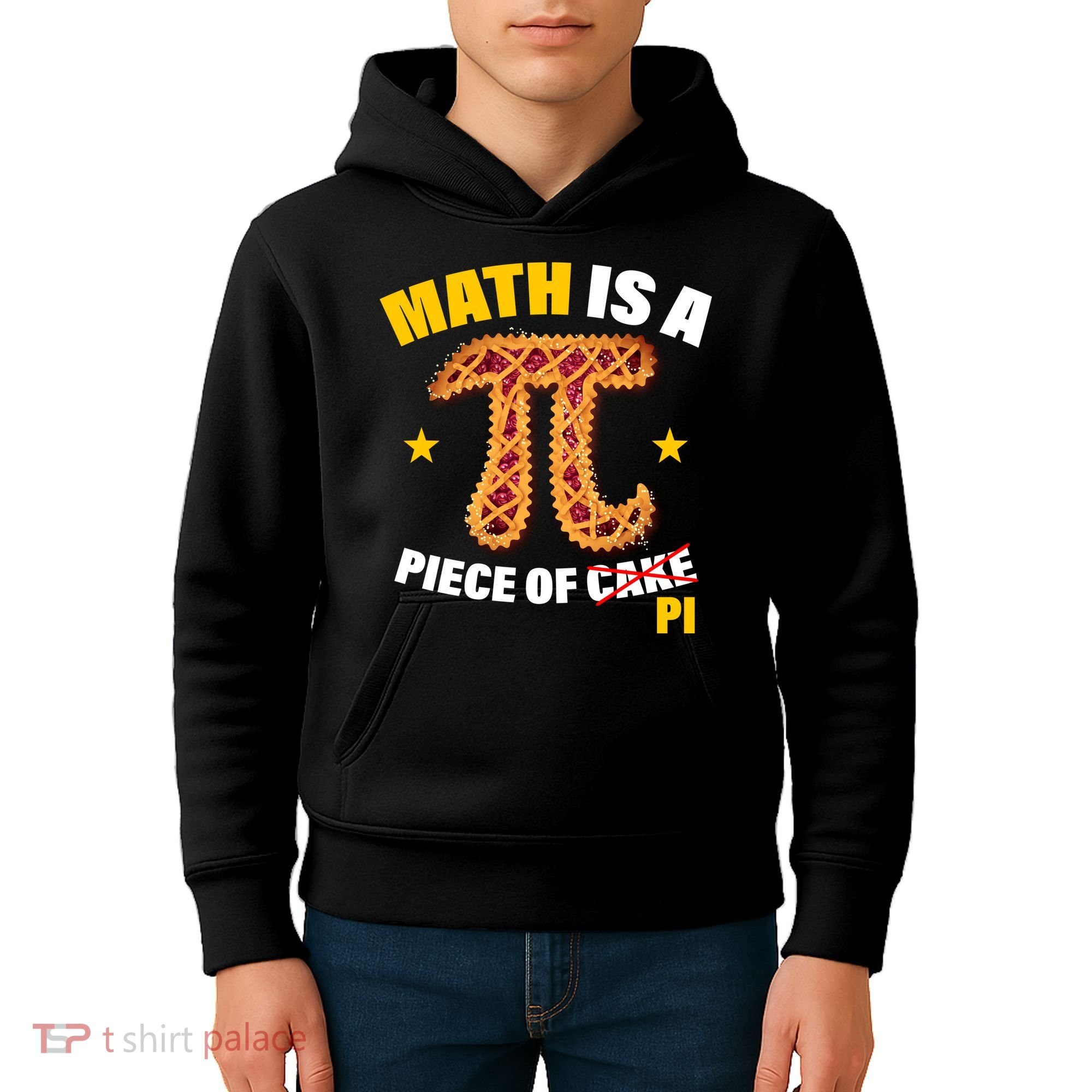 Math is a piece of pi Humor Kids Hoodie