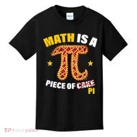Math is a piece of pi Humor Kids T-Shirt thumb 0