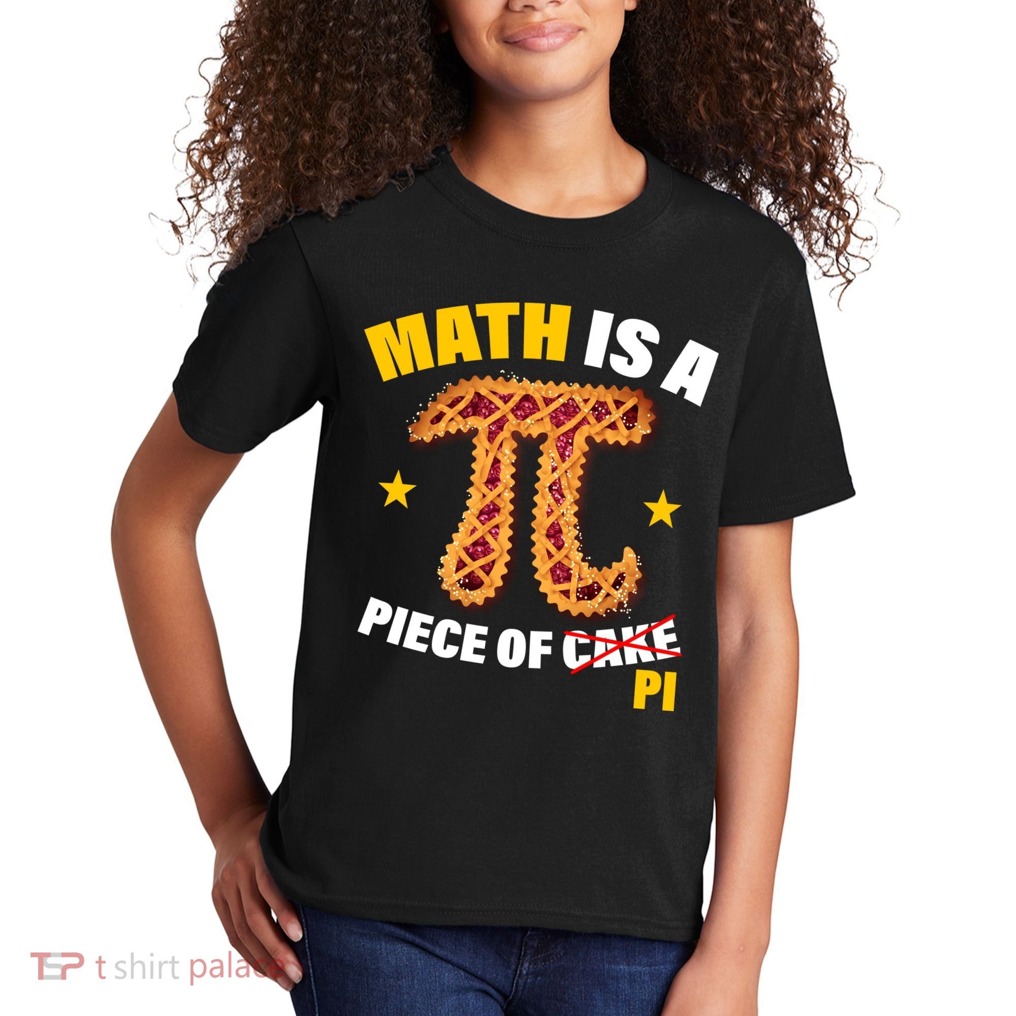 Math is a piece of pi Humor Kids T-Shirt