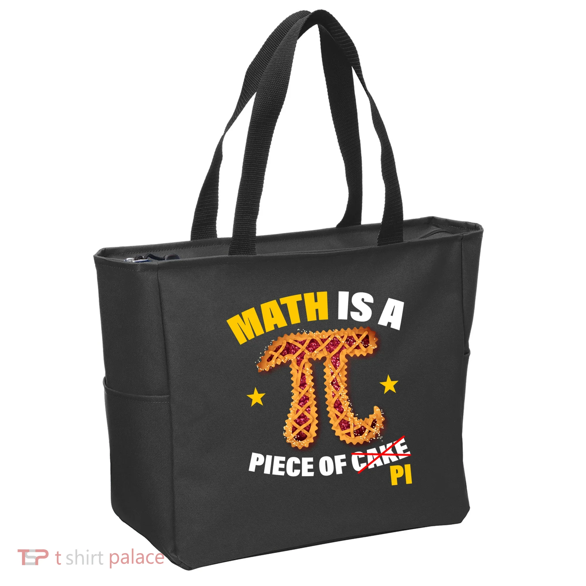 Math is a piece of pi Humor Tote Bag