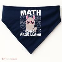Math Is No Prob-llama USA-Made Doggie Bandana thumb 0