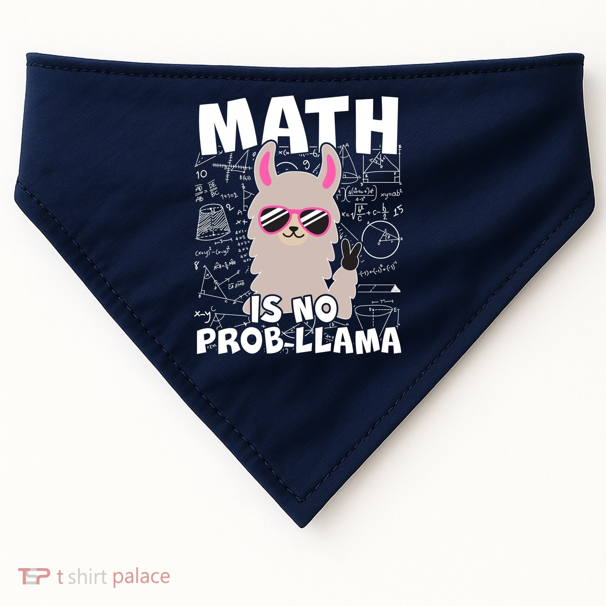 Math Is No Prob-llama USA-Made Doggie Bandana