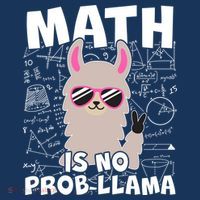 Math Is No Prob-llama Long Sleeve Shirt thumb 2