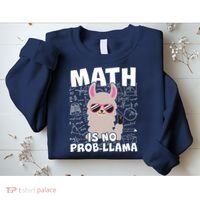 Math Is No Prob-llama Sweatshirt thumb 2