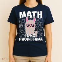 Math Is No Prob-llama T-Shirt thumb 4