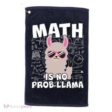 Math Is No Prob-llama Golf Towel