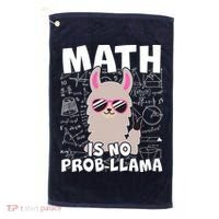 Math Is No Prob-llama Golf Towel thumb 0