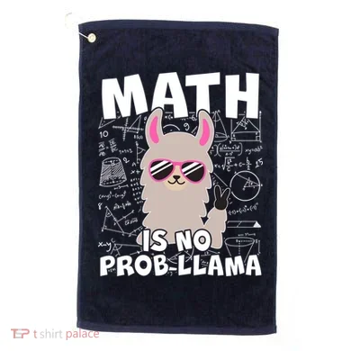 Math Is No Prob-llama Golf Towel