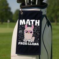 Math Is No Prob-llama Golf Towel thumb 2