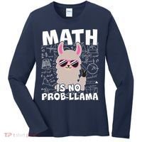 Math Is No Prob-llama Women's Long Sleeve Shirt thumb 0