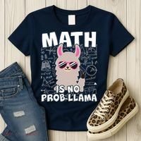 Math Is No Prob-llama Women's T-Shirt thumb 3