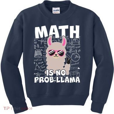 Math Is No Prob-llama Kids Sweatshirt