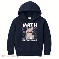 Math Is No Prob-llama Kids Hoodie thumb 0
