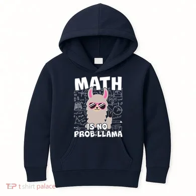 Math Is No Prob-llama Kids Hoodie