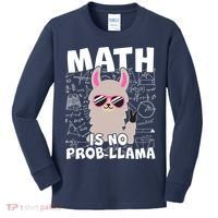 Math Is No Prob-llama Kids Long Sleeve Shirt thumb 0