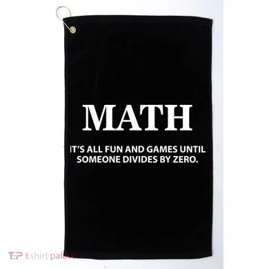 Math It's All Fun And Games Golf Towel