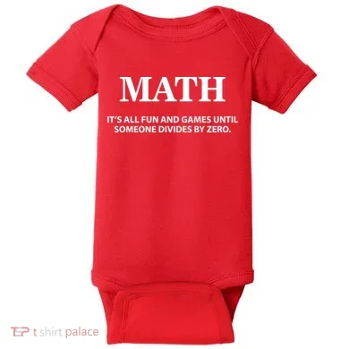 Math It's All Fun And Games Baby Bodysuit