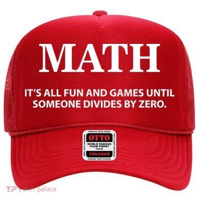 Math It's All Fun And Games Hat