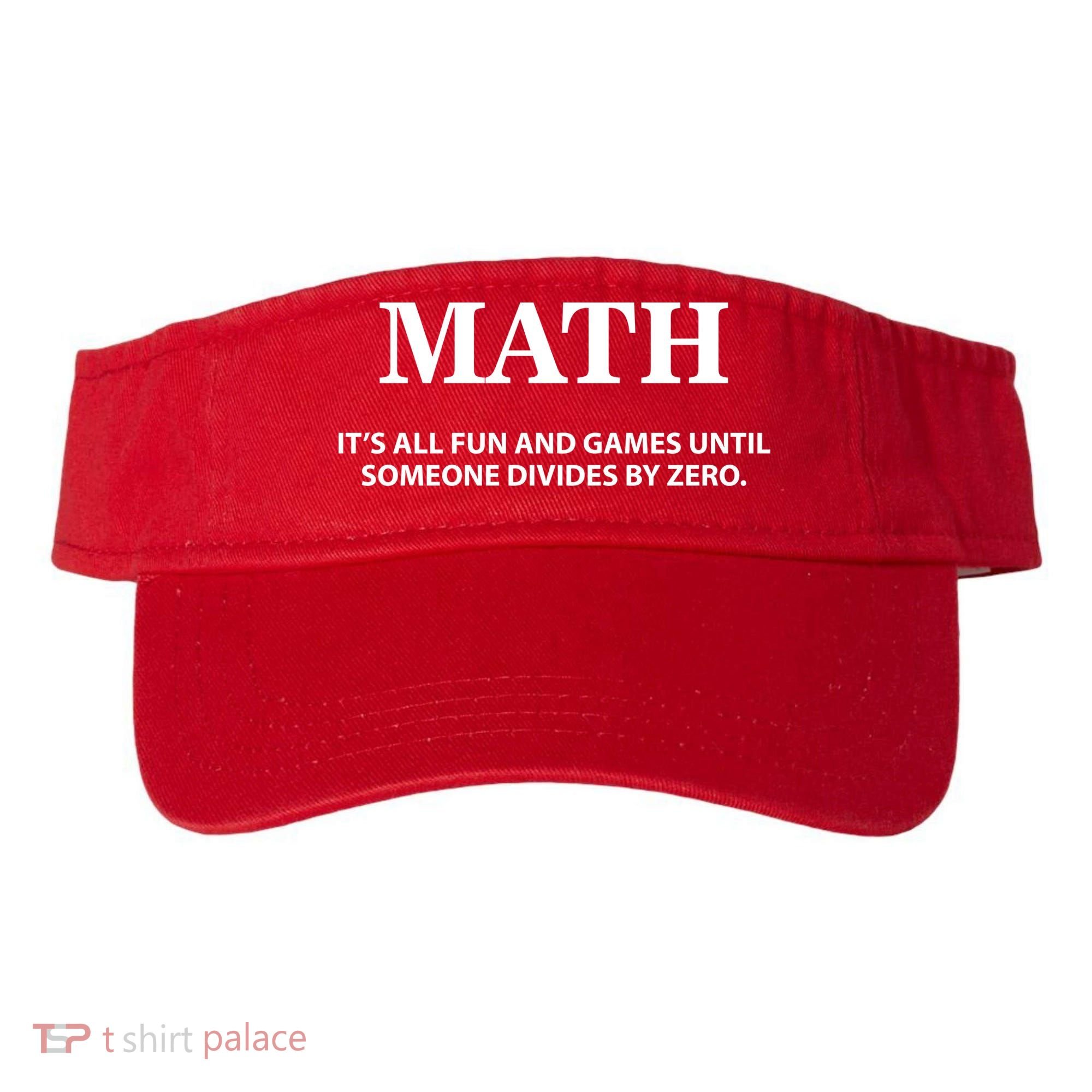 Math It's All Fun And Games Visor