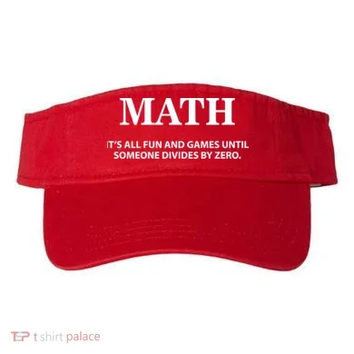 Math It's All Fun And Games Visor