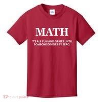 Math It's All Fun And Games Kids T-Shirt thumb 0