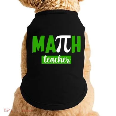 Math Teacher Pi Logo Doggie Tank