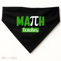 Math Teacher Pi Logo USA-Made Doggie Bandana thumb 0