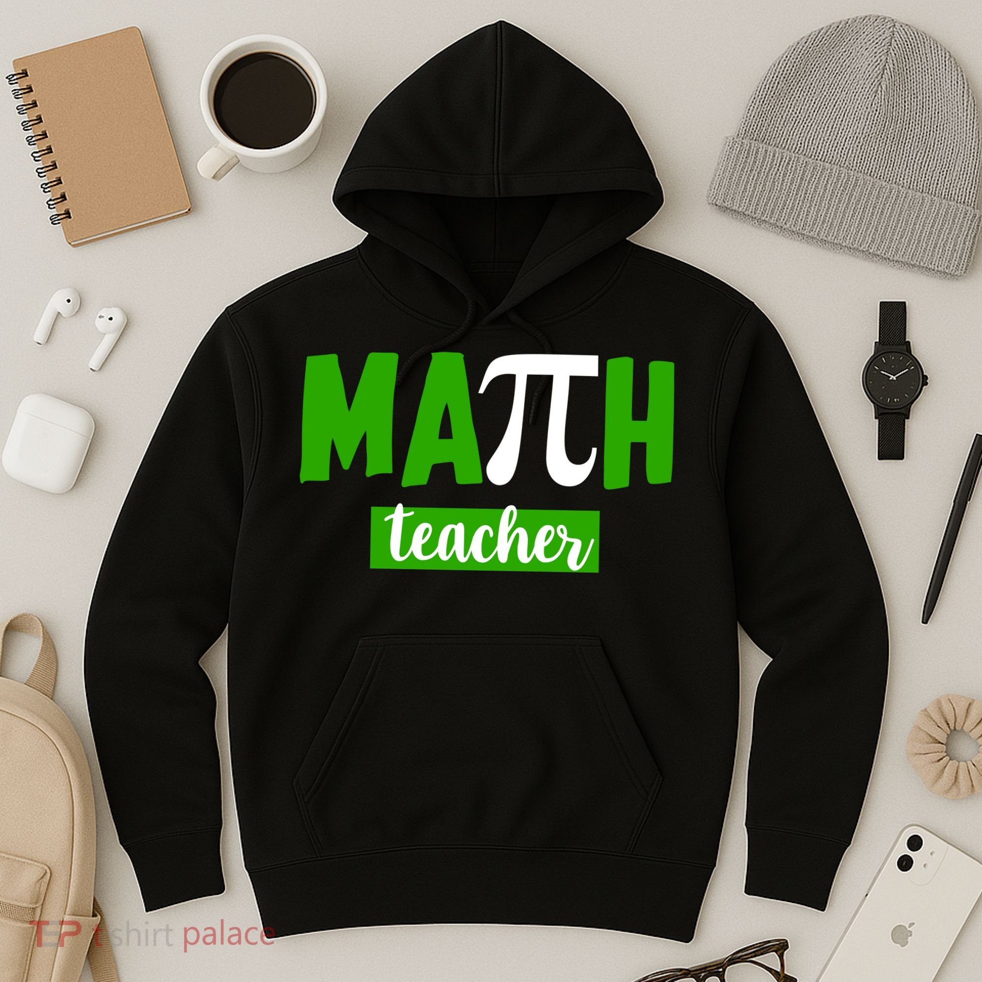Math Teacher Pi Logo Hoodie