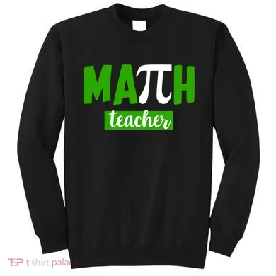 Math Teacher Pi Logo Sweatshirt