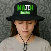 Math Teacher Pi Logo Bucket Hat thumb 3