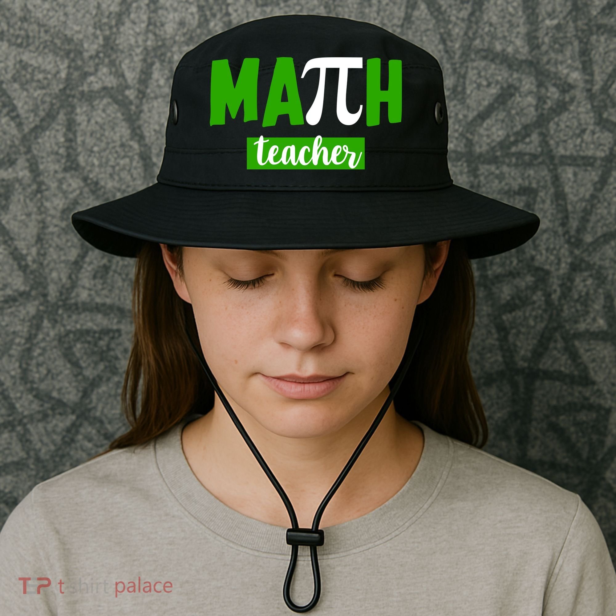 Math Teacher Pi Logo Bucket Hat