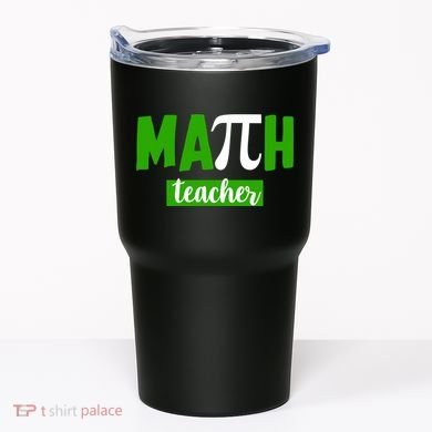 Math Teacher Pi Logo Tumbler