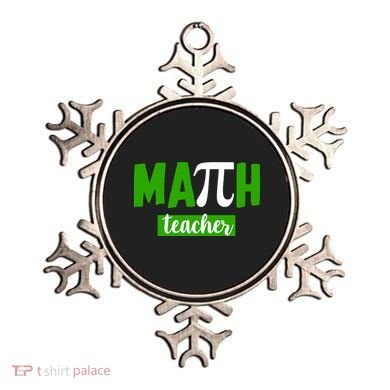 Math Teacher Pi Logo Ornament