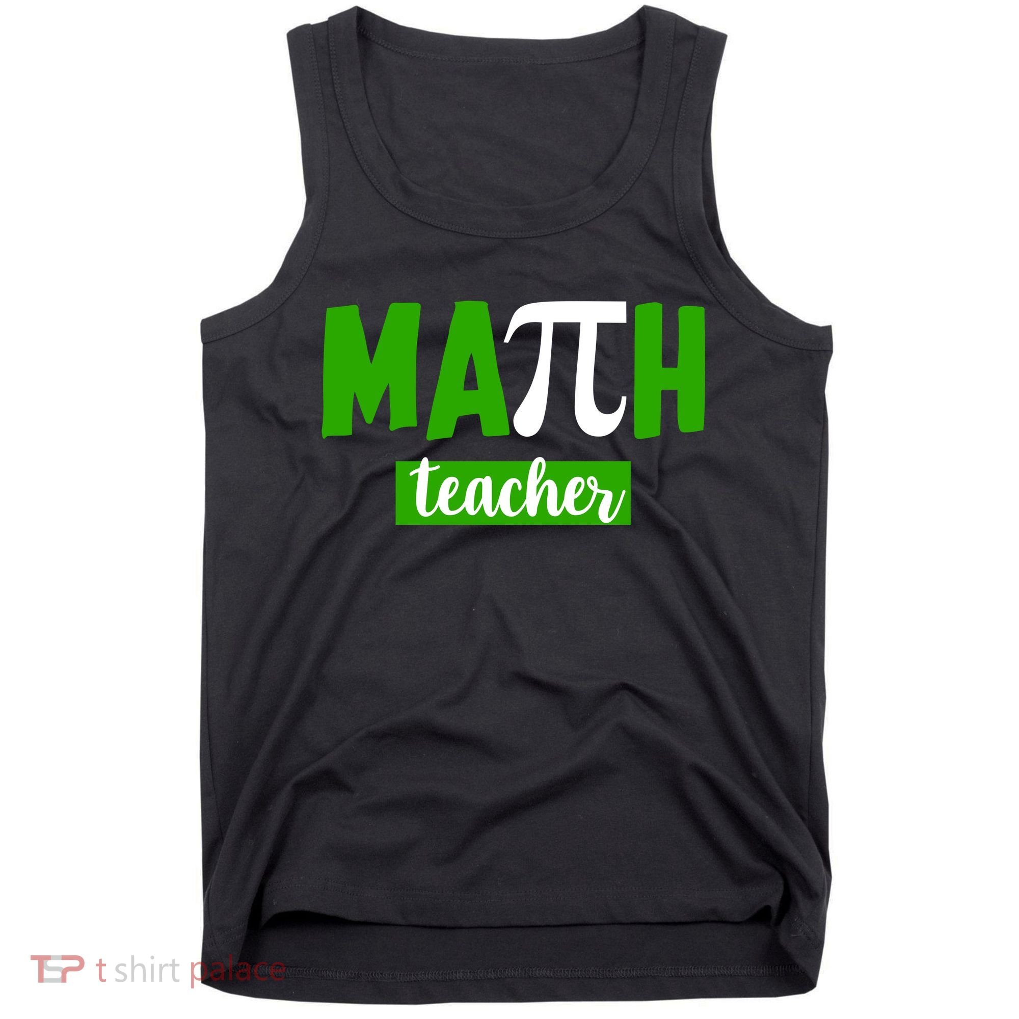 Math Teacher Pi Logo Tank Top
