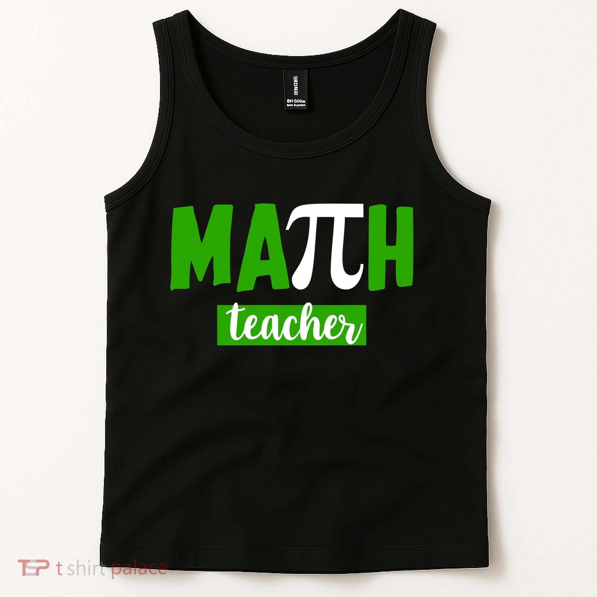 Math Teacher Pi Logo Tank Top