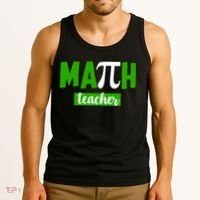 Math Teacher Pi Logo Tank Top thumb 3
