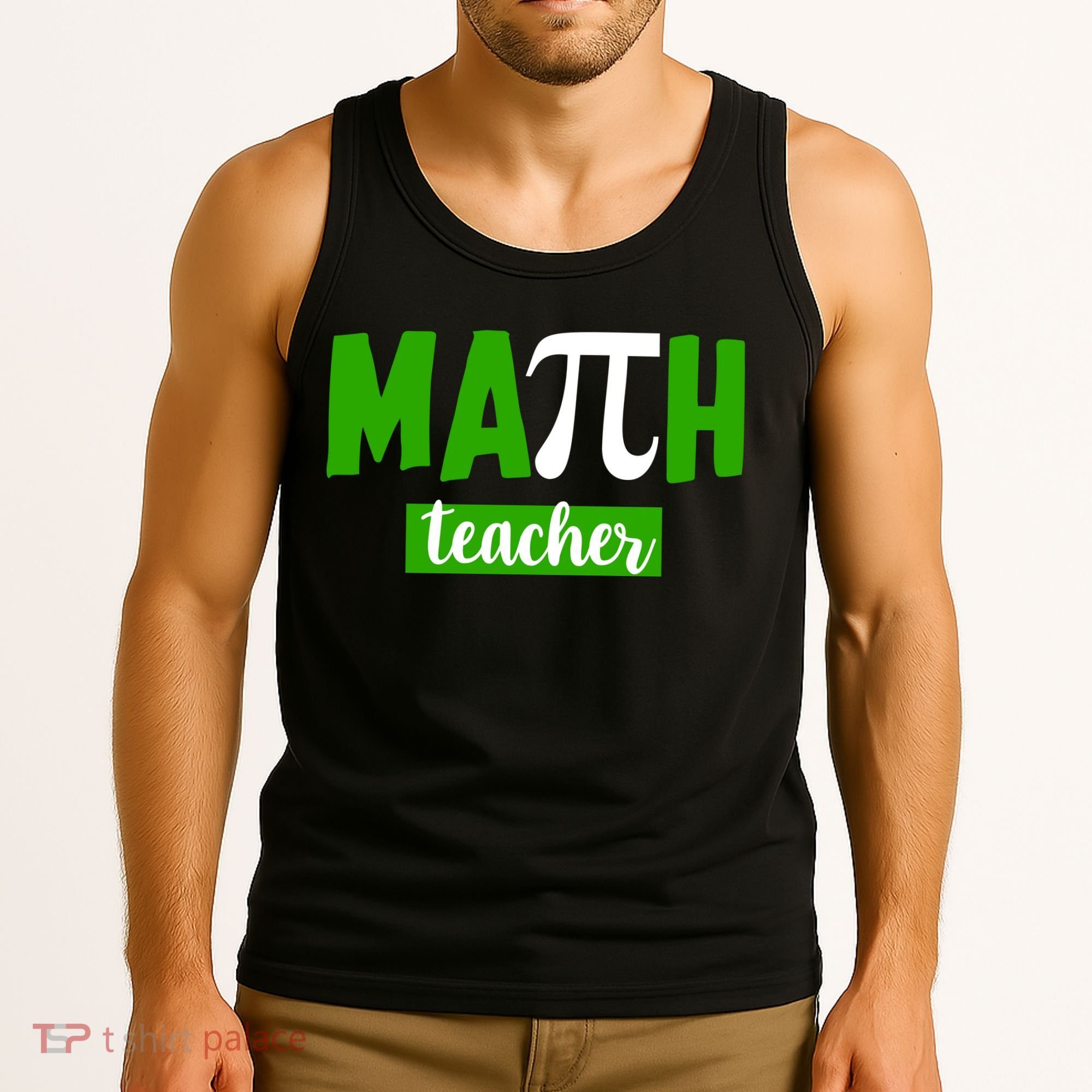 Math Teacher Pi Logo Tank Top