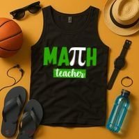 Math Teacher Pi Logo Tank Top thumb 4