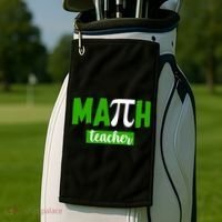 Math Teacher Pi Logo Golf Towel thumb 2