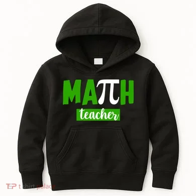 Math Teacher Pi Logo Kids Hoodie