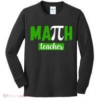 Math Teacher Pi Logo Kids Long Sleeve Shirt thumb 0