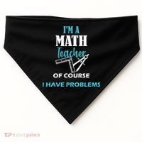 Math Teacher Problems USA-Made Doggie Bandana thumb 0
