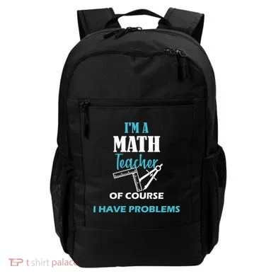 Math Teacher Problems Backpack